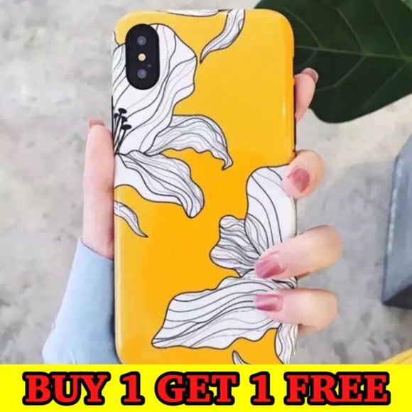 Accessories - FINAL SALE iPhone X/XS/XS MAX Case Yellow Flowers